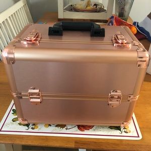 Rose Gold Makeup Case